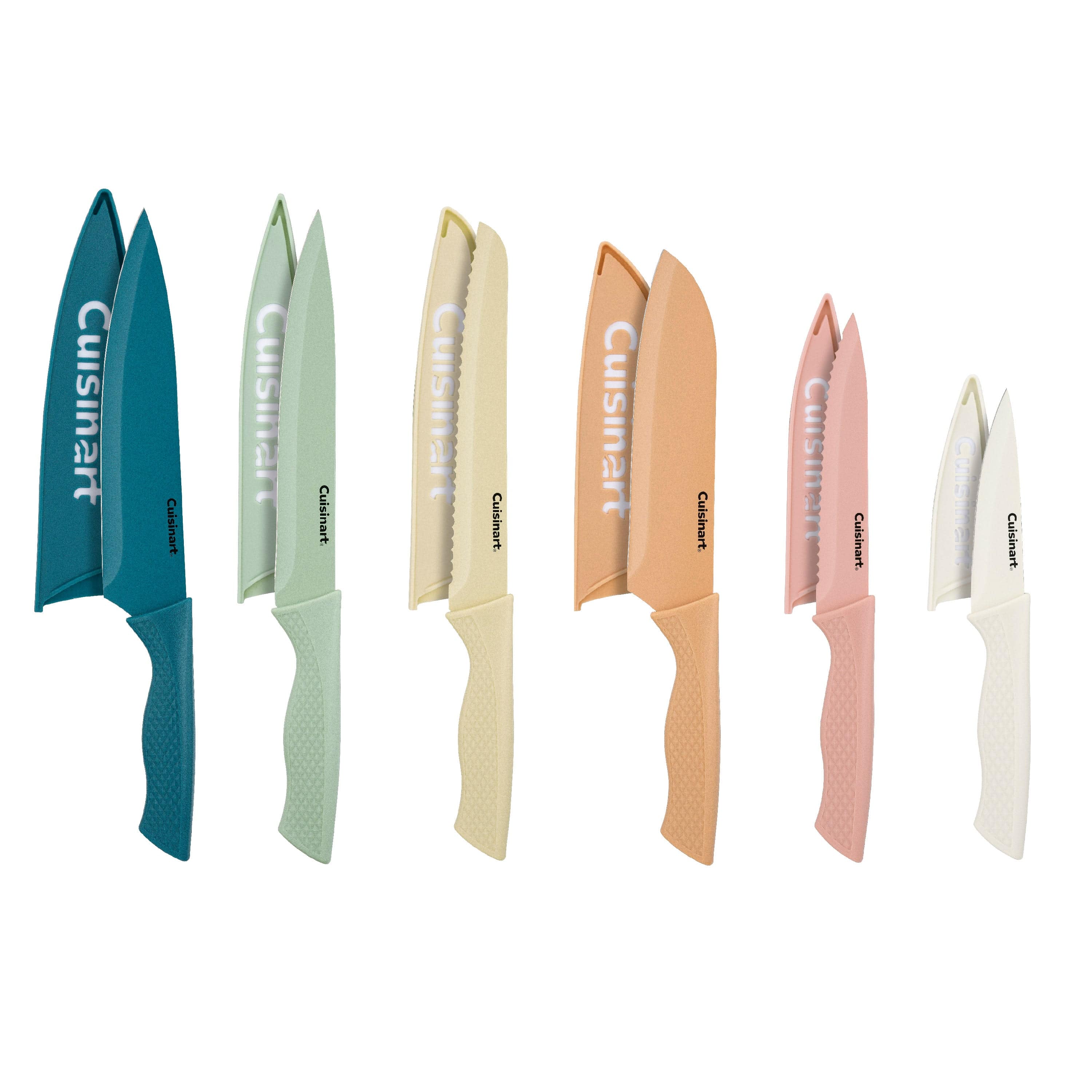 Cuisinart 12pc Ceramic-Coated Knife Set, Multicolor