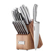 Cuisinart 15pc Stainless Steel Cutlery Block Set, Silver