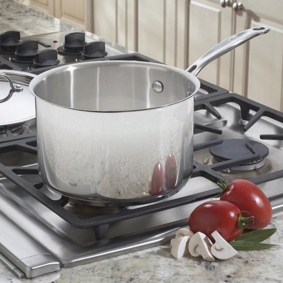 Cuisinart 4 Quart Saucepan with Cover, Silver