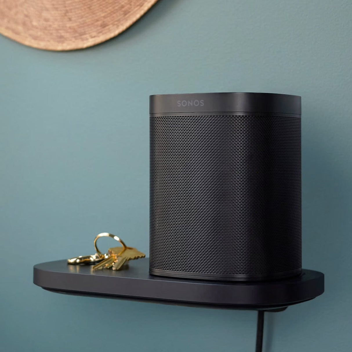 Sonos One SL Smart Connected Speaker, WiFi-Enabled, Stereo Sound, Black - Refurbished