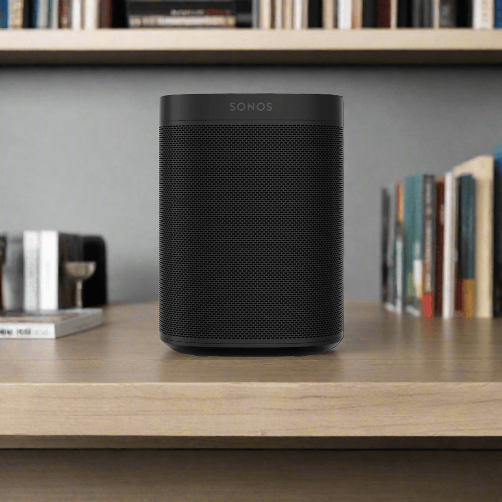 Sonos One SL Smart Connected Speaker, WiFi-Enabled, Stereo Sound, 2-Pack, Black - Refurbished