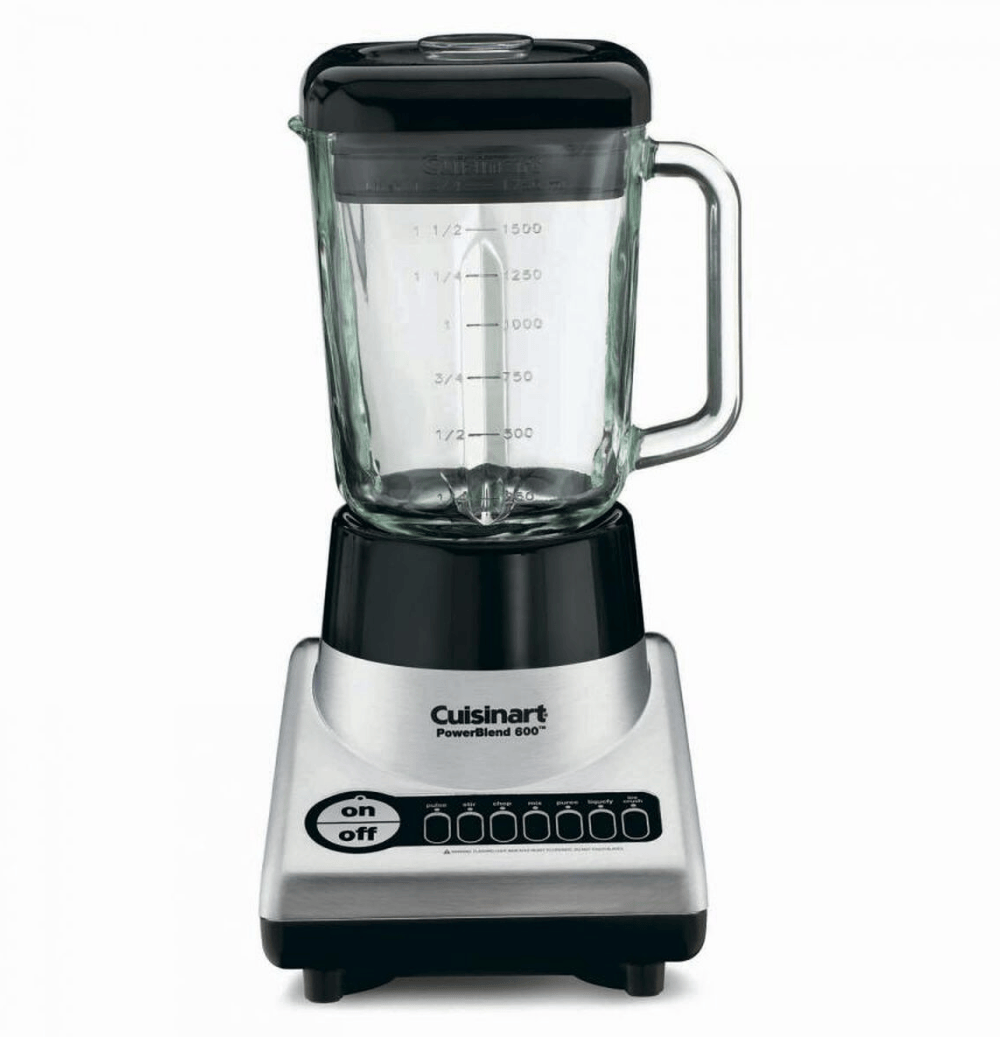 Cuisinart PowerBlend 600 Blender, Chrome/Black - Certified Refurbished