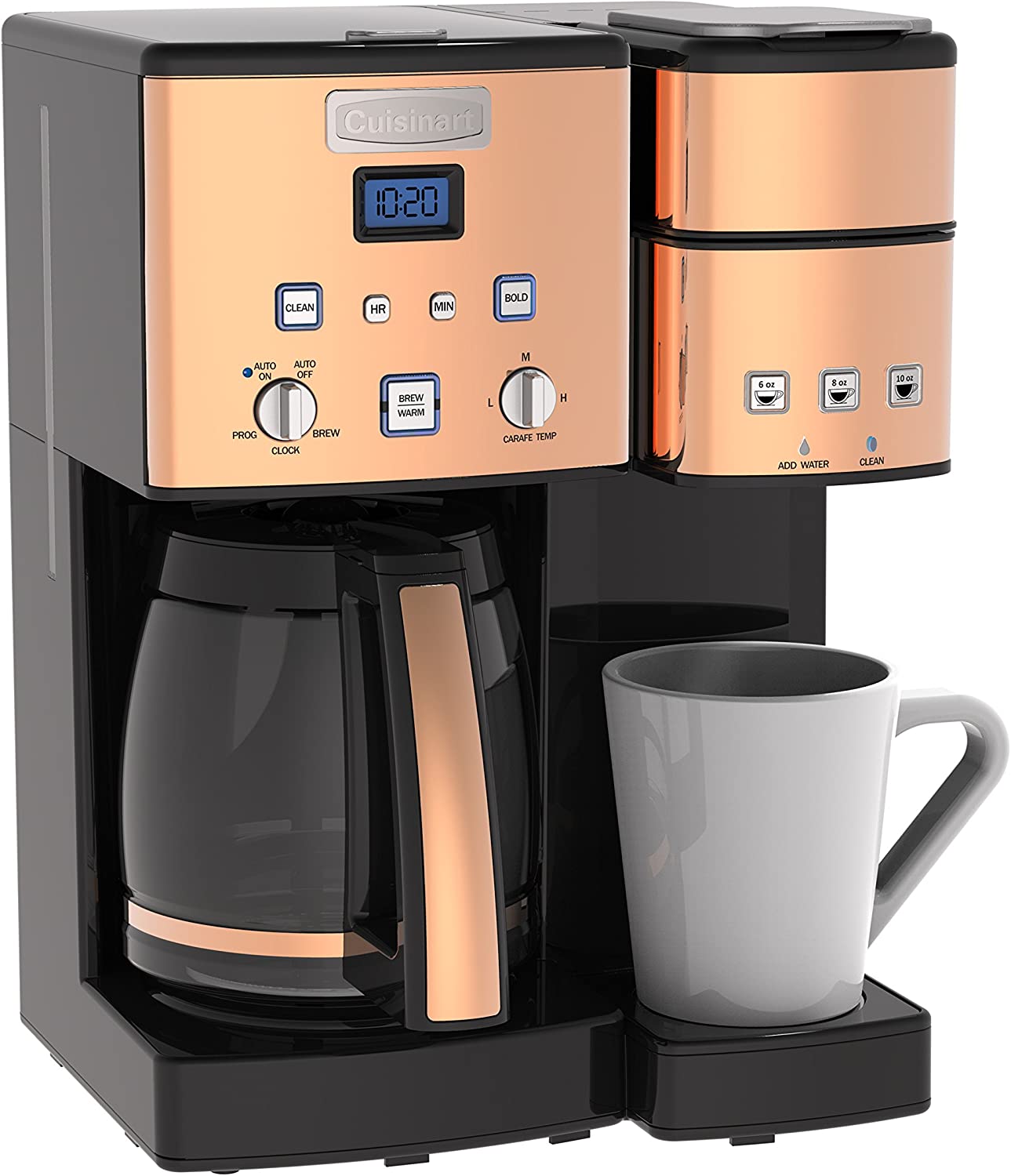 Cuisinart SS-15UMBFR 12 Cup Coffee Maker and Single Serve Brewer, Umber - Certified Refurbished