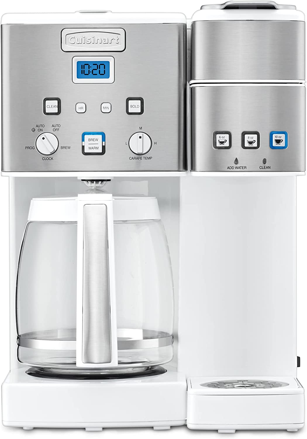 Cuisinart 12 Cup K-Cup/Carafe Combo Coffeemaker White - Certified Refurbished