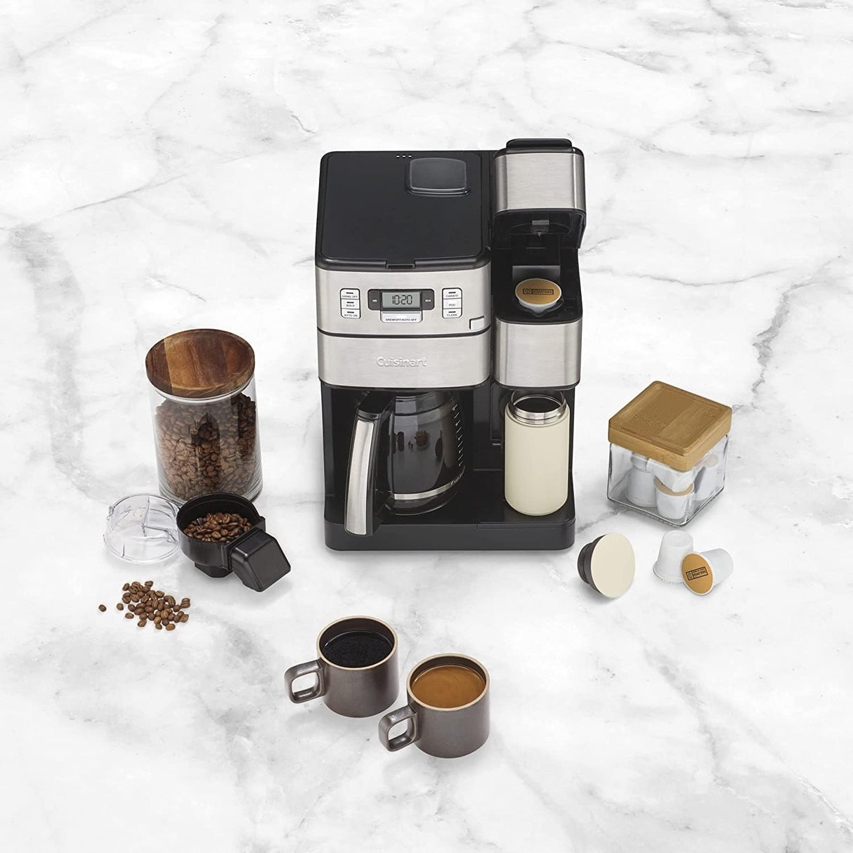 Cuisinart Coffee Center Grind + Brew Plus, Built-in Coffee Grinder Coffeemaker - Certified Refurbished