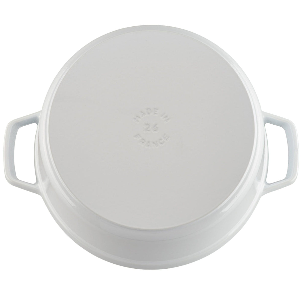 Staub Cast Iron 5.5-qt Round Cocotte, Dutch Oven - White