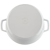 Staub Cast Iron 5.5-qt Round Cocotte, Dutch Oven - White