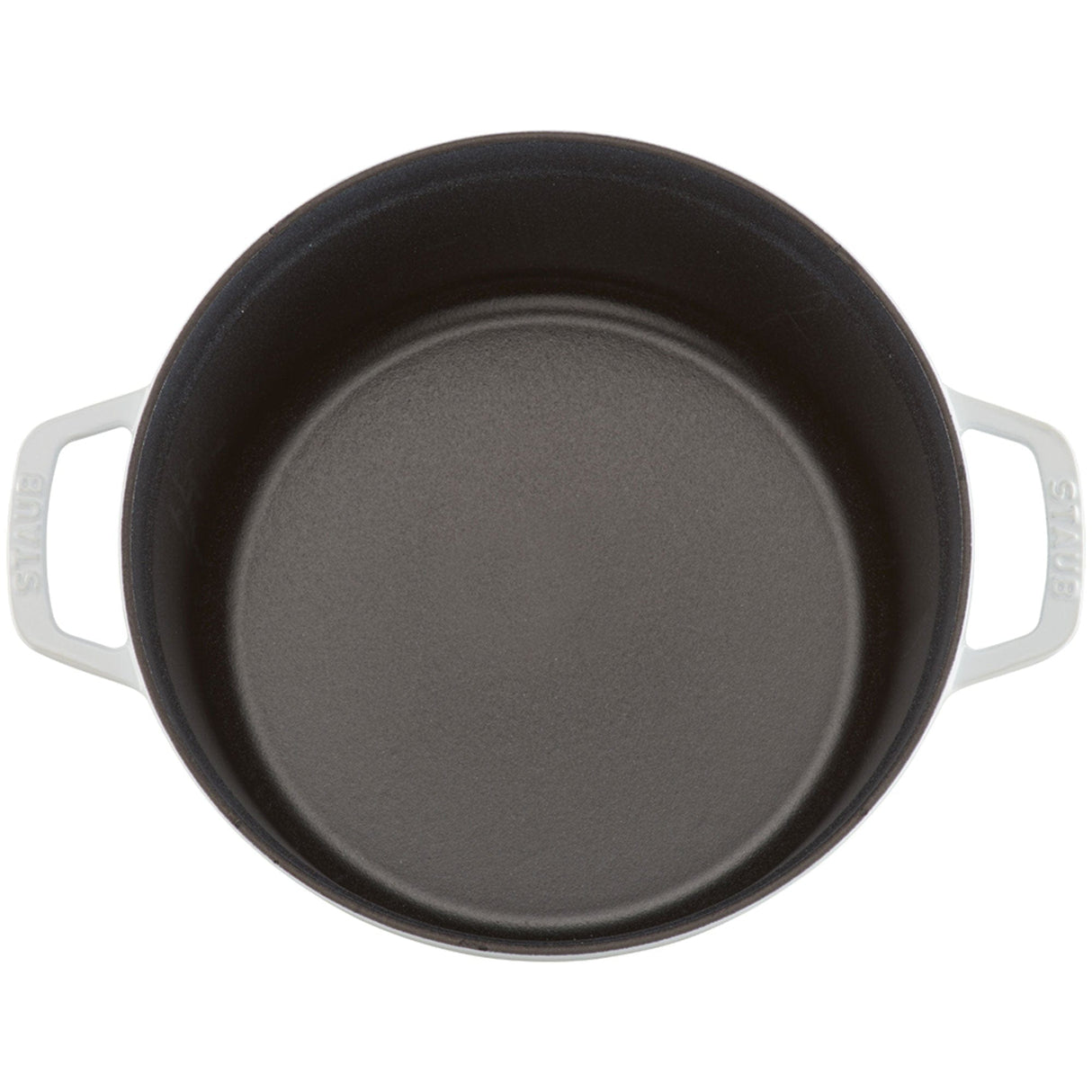 Staub Cast Iron 5.5-qt Round Cocotte, Dutch Oven - White