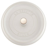 Staub Cast Iron 5.5-qt Round Cocotte, Dutch Oven - White