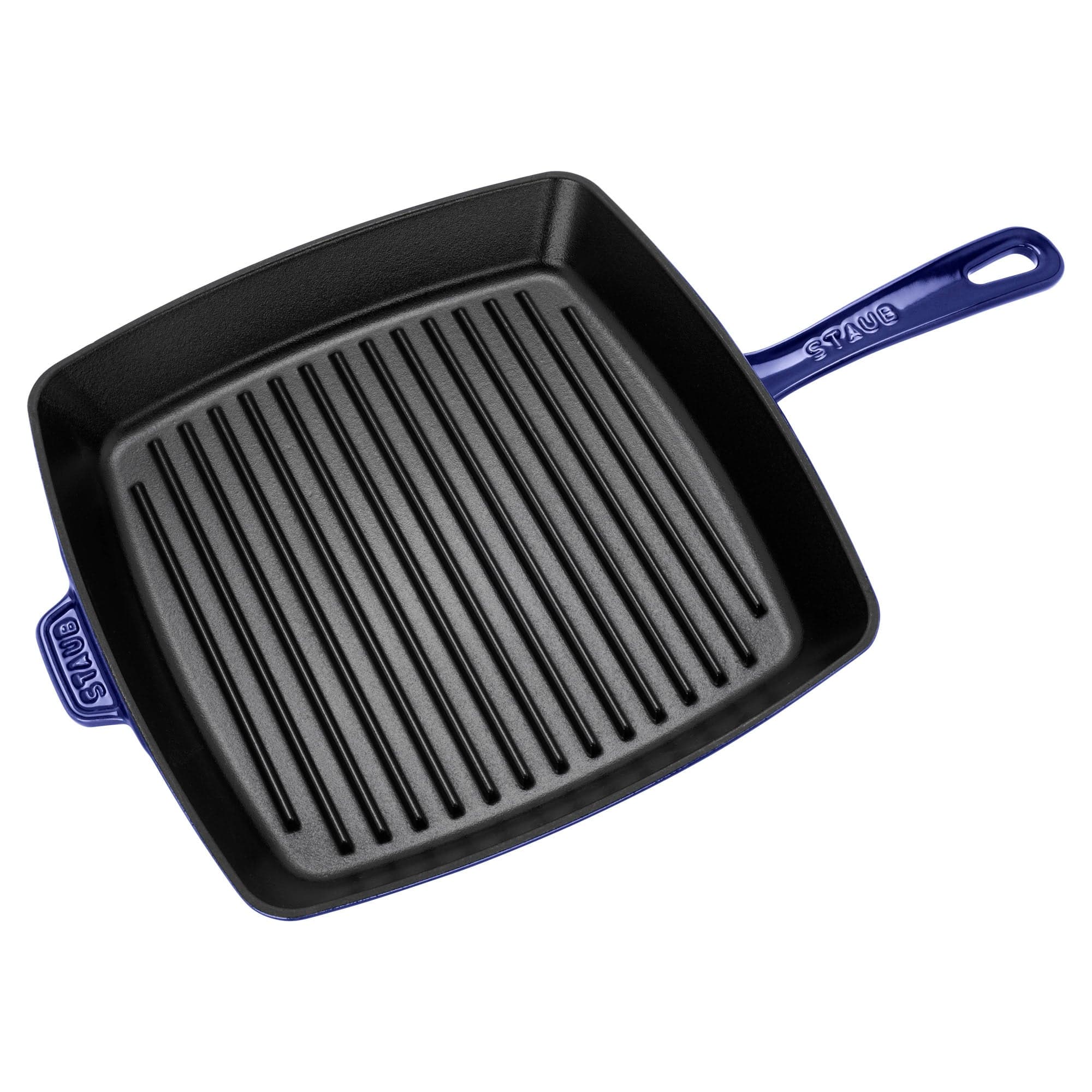 Staub Cast Iron 12-inch Square Grill Pan - Dark Blue