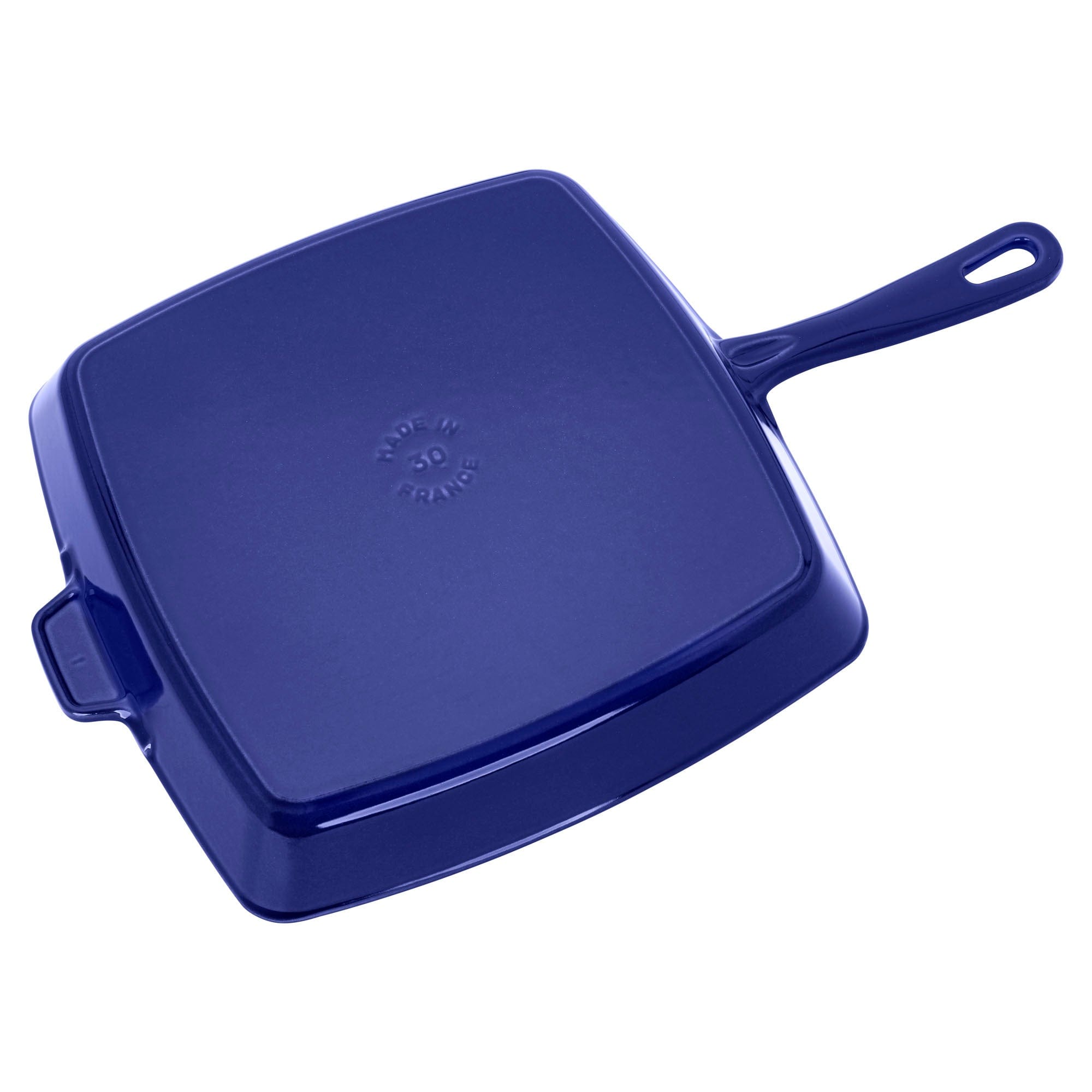 Staub Cast Iron 12-inch Square Grill Pan - Dark Blue