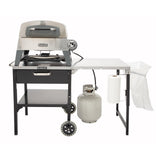 Cuisinart Prep 'n Cook Outdoor Table and Grill Stand, Black Stainless