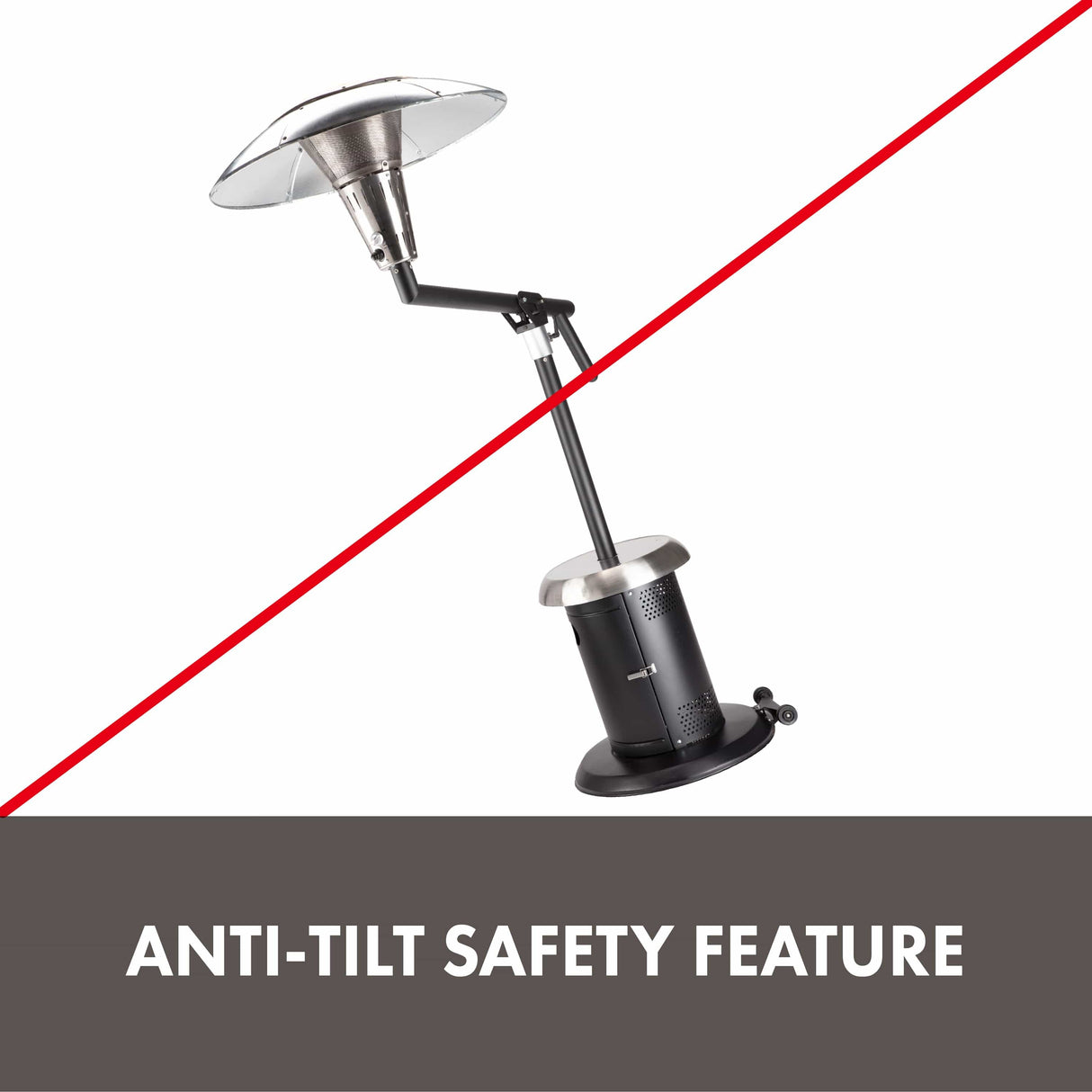 Cuisinart Perfect Position Propane Patio Heater, Black