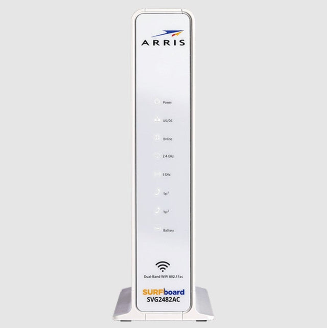 Arris SVG2482AC SURFboard Cable Modem DOCSIS 3.0 AC1750 Dual Band WiFi Router - Certified Refurbished