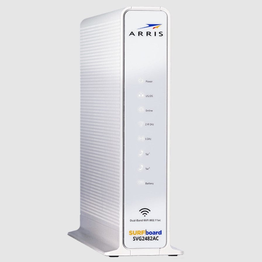 Arris SVG2482AC SURFboard Cable Modem DOCSIS 3.0 AC1750 Dual Band WiFi Router - Certified Refurbished