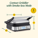 Cuisinart Griddler® with Smoke-Less Mode, Silver