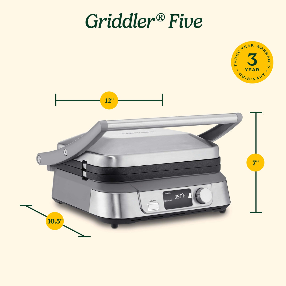 Cuisinart Griddler® Five, Silver