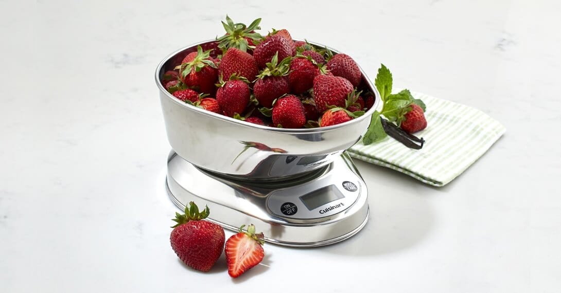 Cuisinart PrecisionChef Bowl Digital Kitchen Scale, Silver