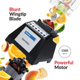Blendtec Total Blender Classic, WildSide+ Jar, 10 Speeds, Black