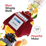Blendtec Total Blender Classic, WildSide+ Jar, 10 Speeds, Poppy Red