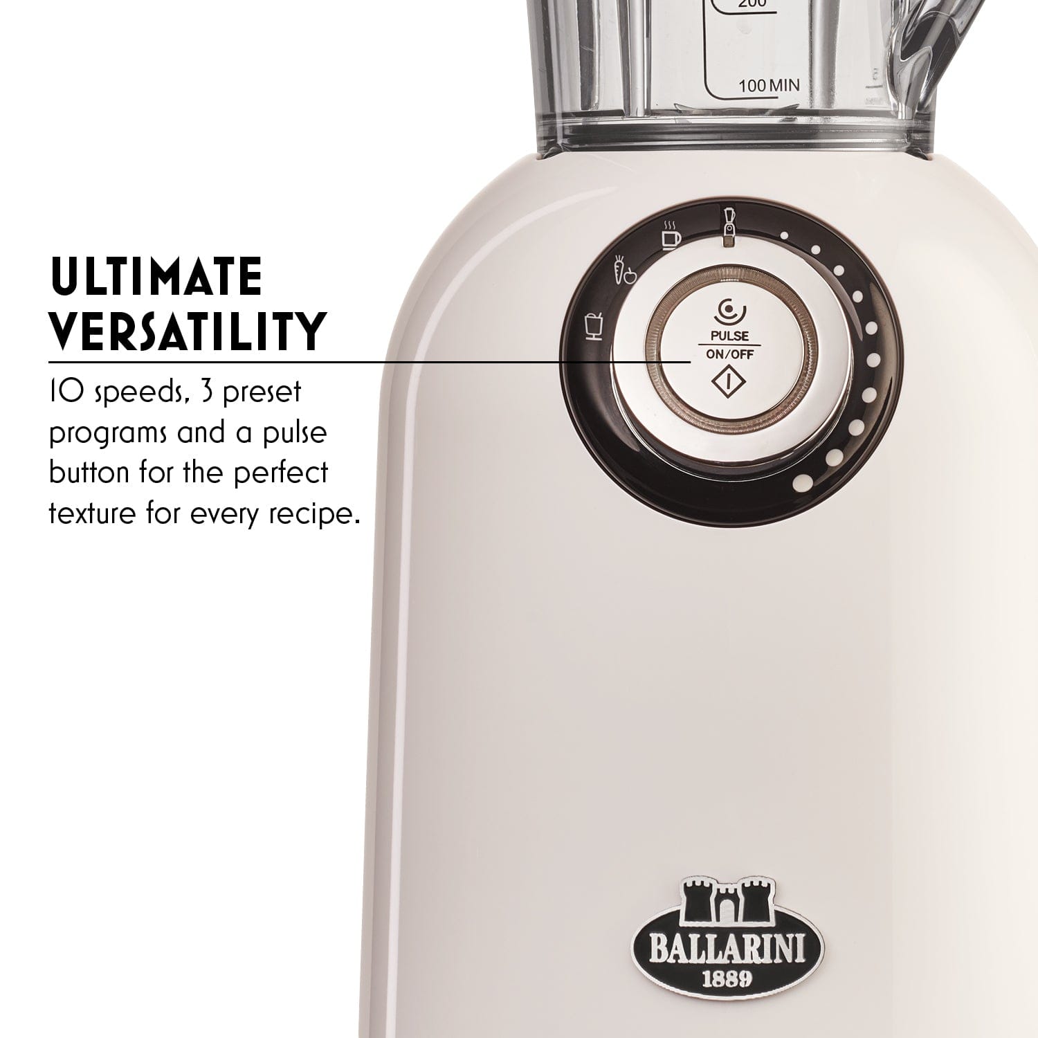 Ballarini Tesoro Countertop Blender - Ivory White