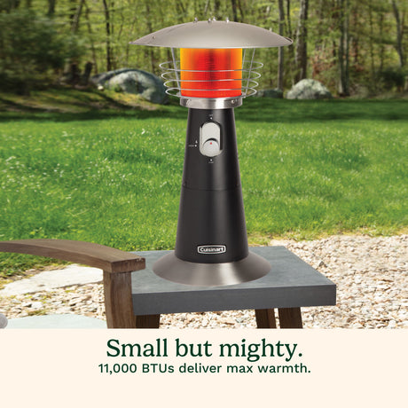 Cuisinart Portable Tabletop Patio Heater, Black