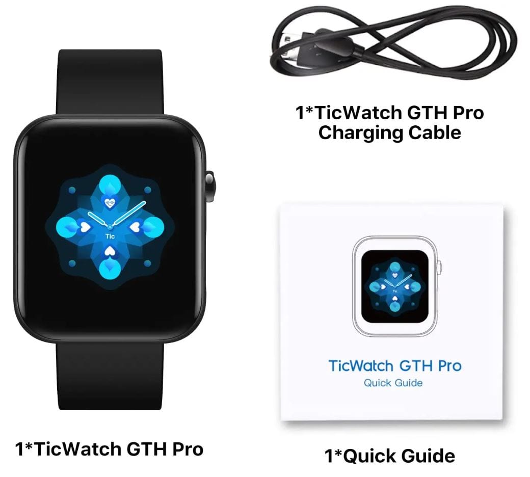 TicWatch GTH PRO Smart Watch Black