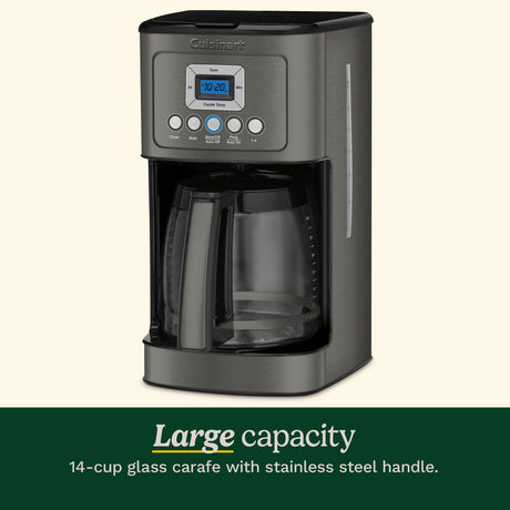 Cuisinart 14 Cup Programmable Coffee Maker, Black