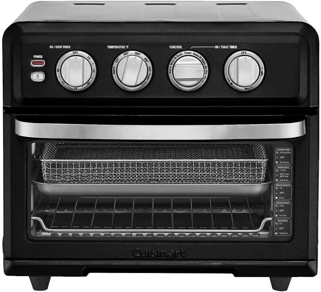 Cuisinart TOA-70MBFR Air Fryer Toaster Oven with Grill, Matte Black - Certified Refurbished