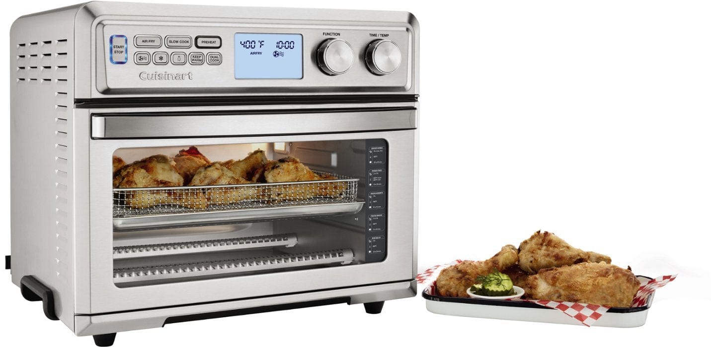 Cuisinart 1800W Premium Digital Air Fryer Toaster Oven, Stainless Steel - Certified Refurbished