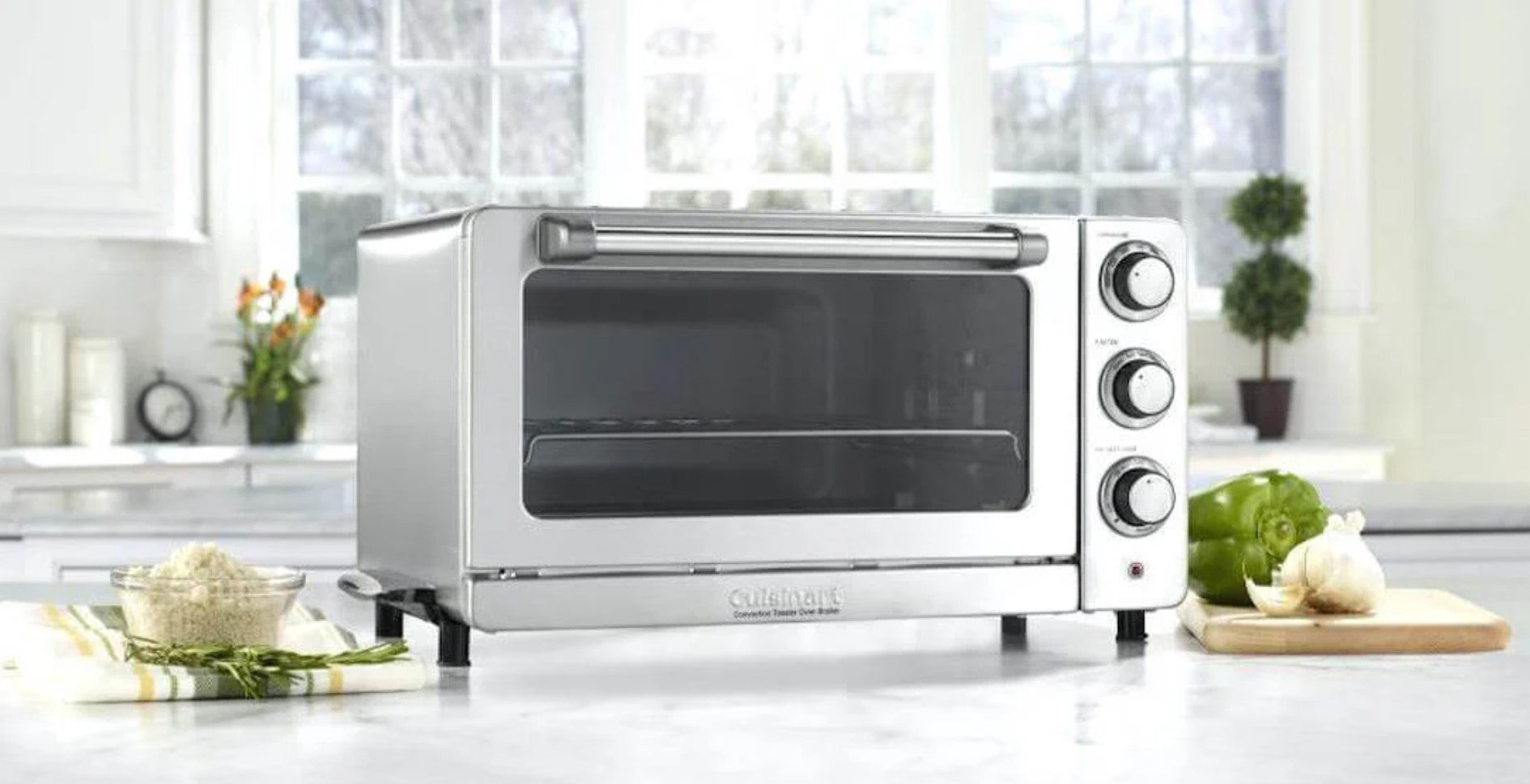 Cuisinart TOB-60N Convection Toaster Oven Broiler Chrome - Certified Refurbished