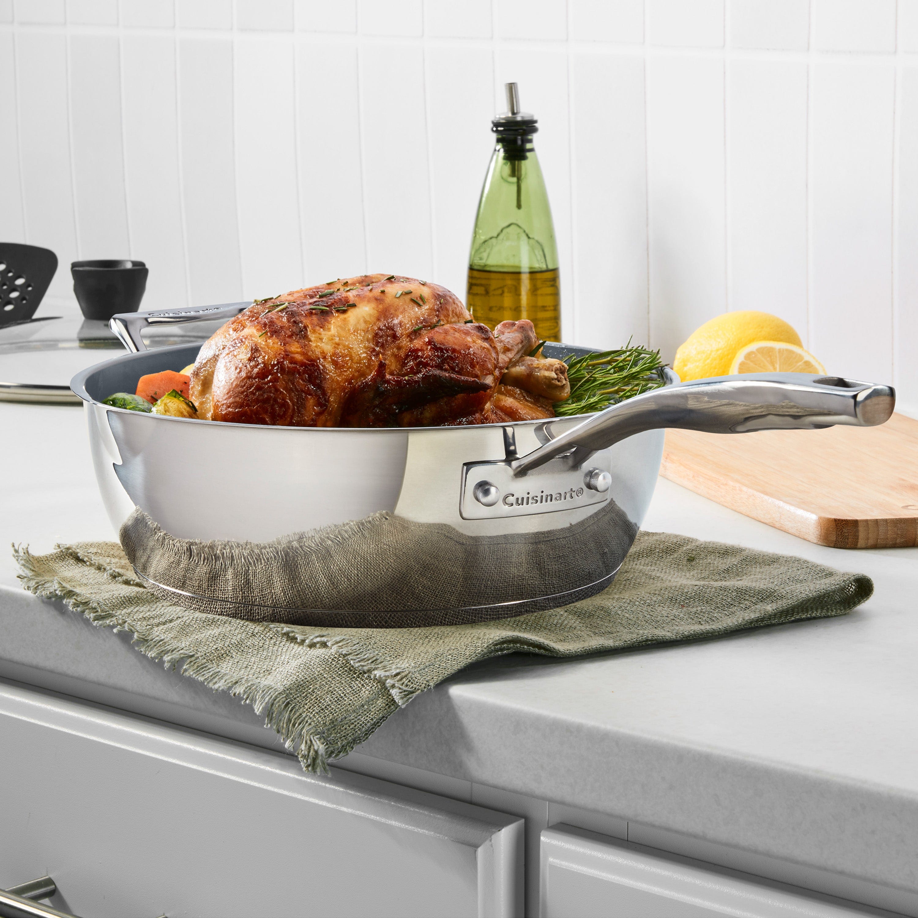 Cuisinart Preferred Pan 4-Pc Set Stainless Steel, Silver