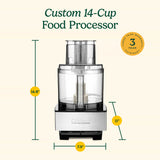 Cuisinart Custom 14 Cup Food Processor, Silver