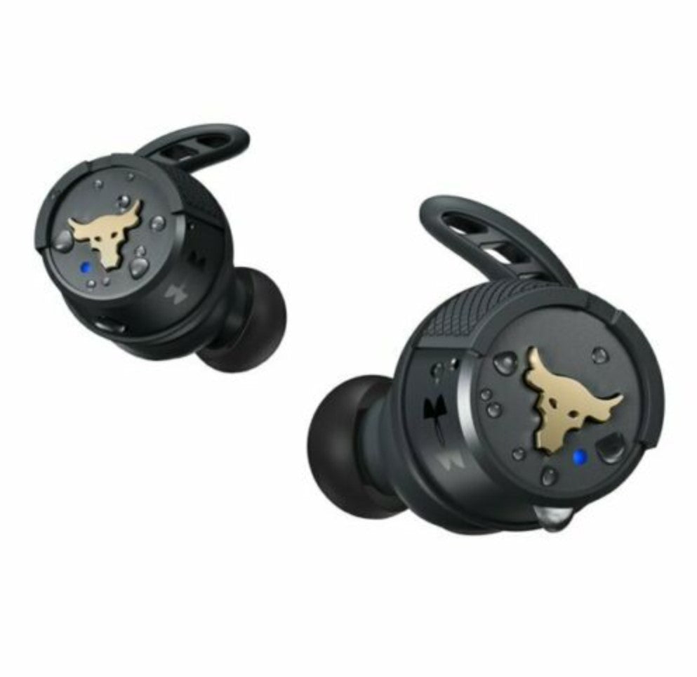 JBL Under Armour UAFLASHROCKBLKAM-Z Project Rock True Wireless Headphones Black Certified Refurbished