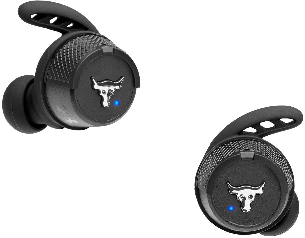 JBL Under Armour UAJBLROCKXBLKAM-Z Project Rock True Wireless X Sport Headphones Black Certified Refurbished