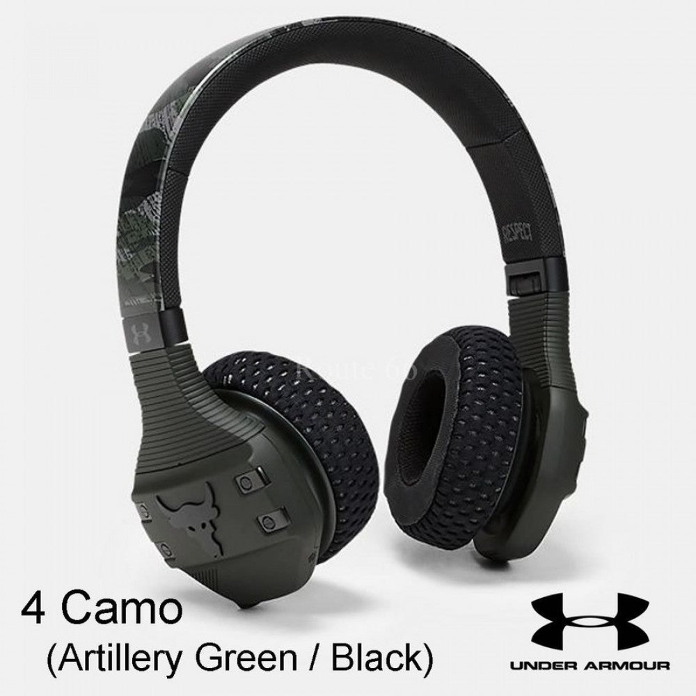 JBL Under Armour UAVETSOEBTBLMAM-Z Project Rock Sport Wireless Train On-Ear Headphones Camo Green Certified Refurbished