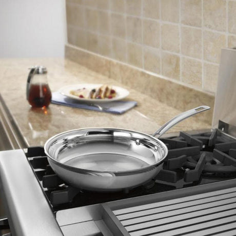 Cuisinart MultiClad Pro Triple Ply Stainless Cookware 10'' Skillet, Silver