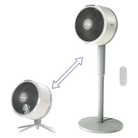 Shark FlexBreeze Indoor & Outdoor Fan with Pedestal & Tabletop, Portable, Remote, Quiet, Corded & Cordless, White - Certified Refurbished