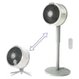Shark FlexBreeze Indoor & Outdoor Fan with Pedestal & Tabletop, Portable, Remote, Quiet, Corded & Cordless, White - Open Box