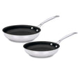 Cuisinart Chef's Classic™ Stainless Set of 2 Non-Stick Skillets (9" Skillet & 11" Skillet), Silver
