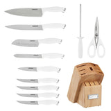 Cuisinart ColorPro 12 Piece Knife Block Set, White