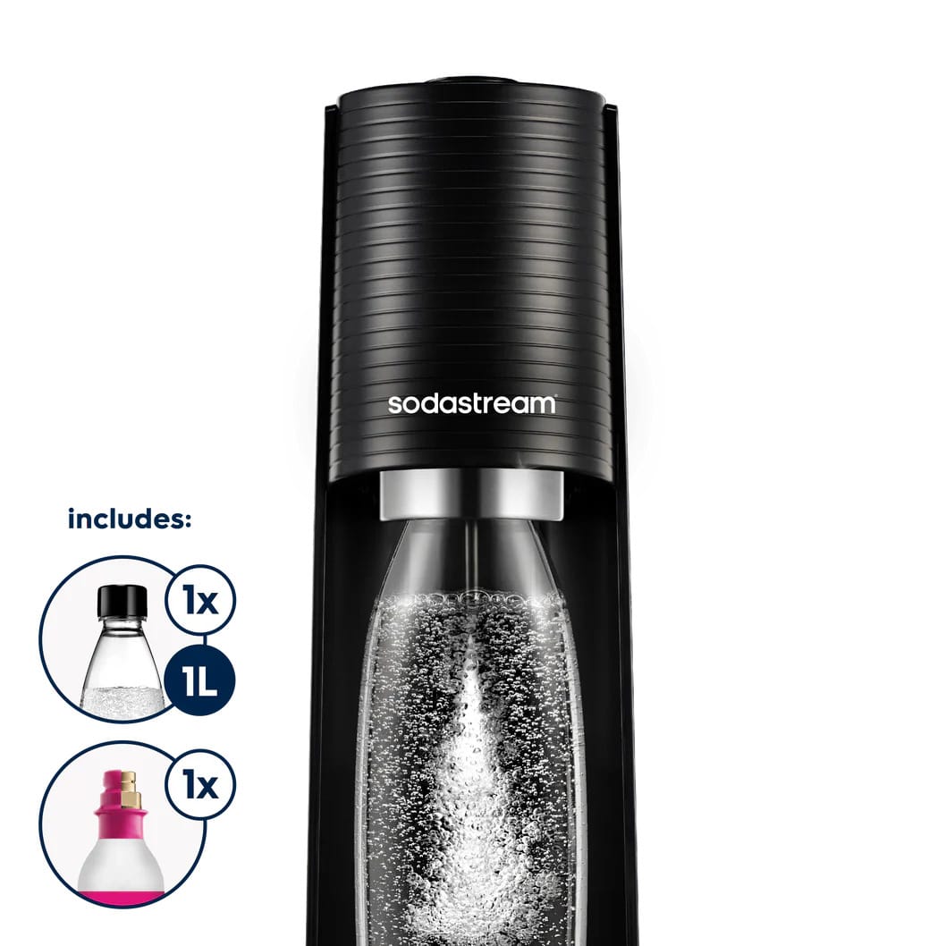 SodaStream Terra Sparkling Water Maker Starter Kit, Black