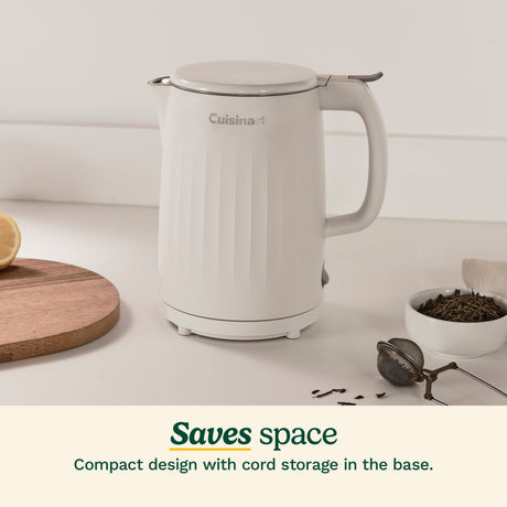 Cuisinart Soho™ 1-Liter Double-Wall Electric Kettle, Truffle