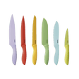 Cuisinart 12 Piece Ceramic Coated Color Knife Set with Blade Guards, Multicolor