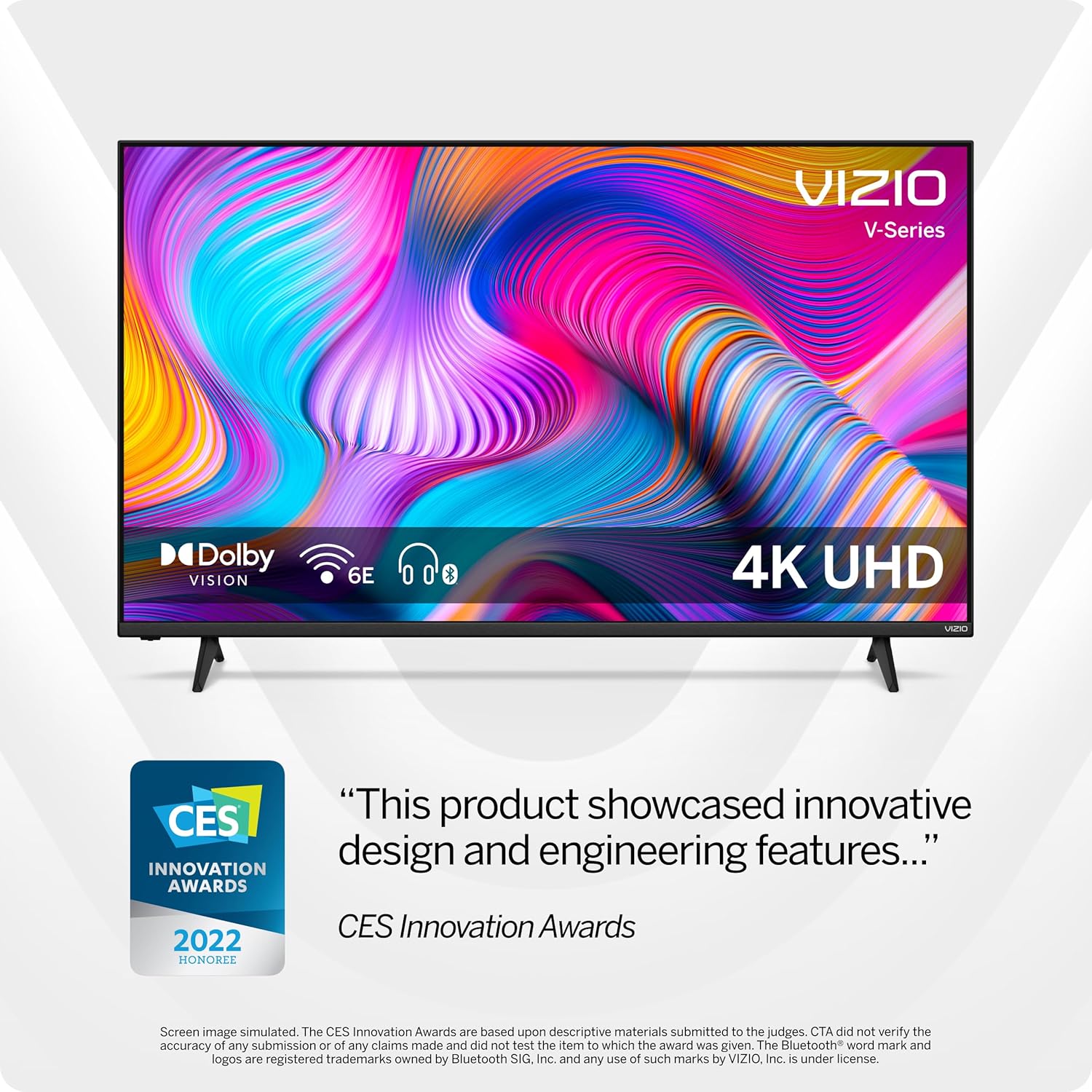Vizio V-Series 43" 4K LED Dolby Vision HDR Smart TV with Wifi Built-In - Certified Refurbished