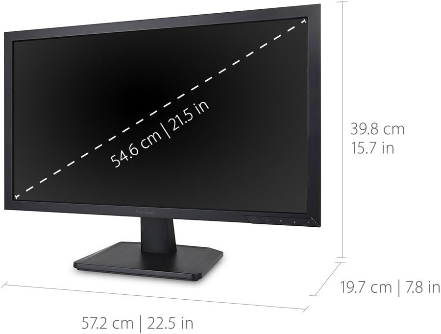 ViewSonic 22" 1080p DisplayPort, DVI, VGA LCD Monitor - Certified Refurbished