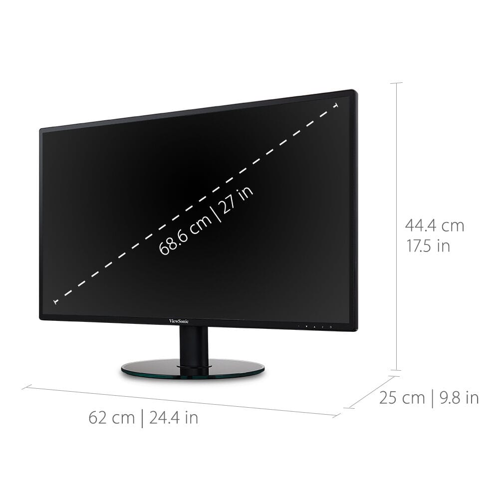 ViewSonic 27" IPS 2K Frameless LED Monitor - Certified Refurbished