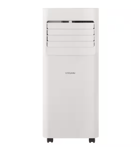 Vissani 5000 BTU 115V 3-in-1 Portable Air Conditioner with Dehumidifier and Remote for Rooms up to 150 sq. ft., White - Certified Refurbished