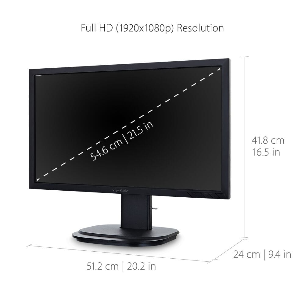 ViewSonic 22" 1080p Ergonomic LED Monitor