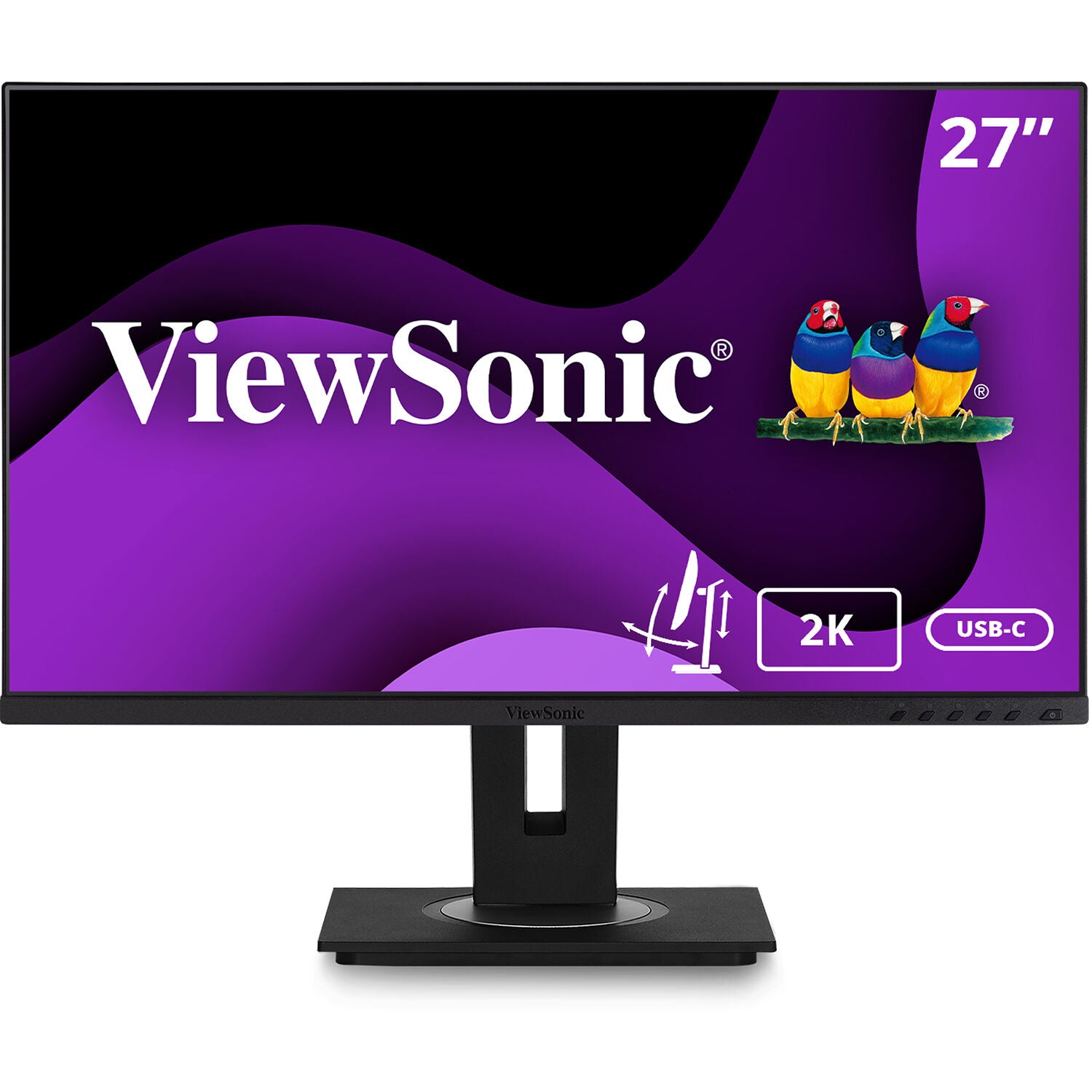 ViewSonic VG2756-4K-R 27" Display, IPS Panel, 3840 x 2160 Monitor Certified Refurbished